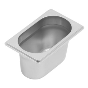 Bac Gastro GN 1/9 Inox - Diepte 100 mm - 1 L - Dynasteel