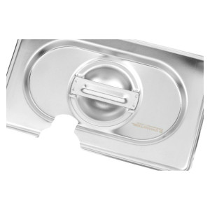 GN 1/9 Deckel Dynasteel aus Edelstahl für Gastronorm-Behälter