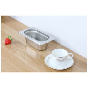 Bac Gastro GN 1/9 Inox - Diepte 65 mm - 0,6 L - Dynasteel