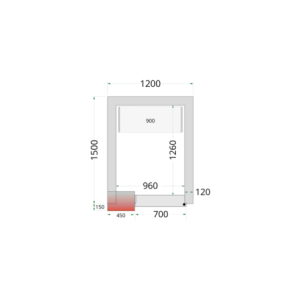 Negativkühlraum - TEFCOLD 1200x1500 | Optimale und wirtschaftliche Lagerung von Lebensmitteln | Gas R290