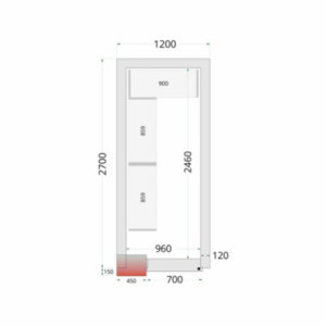 Chambre Froide Négative TEFCOLD - 1200 x 2700 : Stockage facile et économique avec livraison gratuite