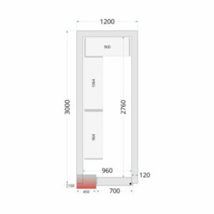 Negatieve Koelkamer TEFCOLD - Optimale bewaring van voedingsmiddelen