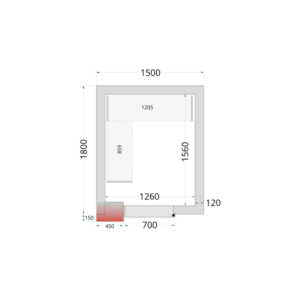 Chambre Froide NégativeTEFCOLD - 1500 x 1800 | Performances optimales et stockage généreux