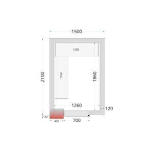 Negativkühlraum TEFCOLD - 1500 x 2100: Qualität und Effizienz für die professionelle Gastronomie