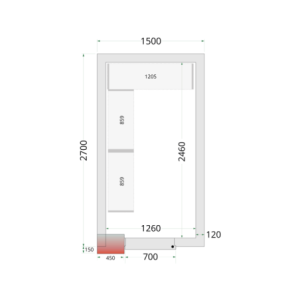 Negatieve koelcel TEFCOLD - 1500 x 2700: geoptimaliseerd, efficiënt en modulair.