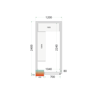 Chambre Froide Positive TEFCOLD - 1200x2400mm | Stockage professionnel