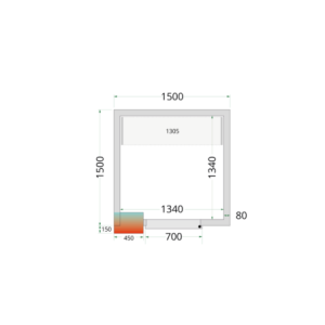 Chambre Froide Positive 1500x1500 - TEFCOLD : Stockage professionnel simple et efficace