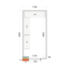 Chambre Froide Positive - Dimensions 1500x3000 - TEFCOLD | Solution de Stockage pour Professionnels de la Cuisine