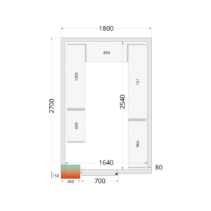 Chambre Froide Positive - 1800 x 2700 - TEFcold - Stockage optimisé et coût abordable