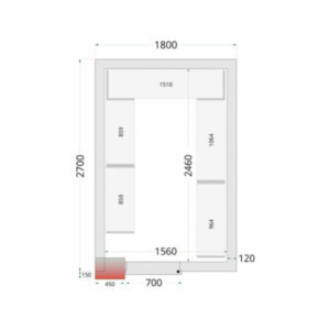 Kit Opslag Koelkamer 1800x2700 TEFCOLD - Optimale organisatie