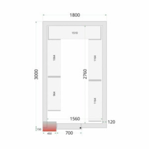 Kit Rayonnage pour Chambre Froide 1800 x 3000 | TEFCOLD: Organisation optimisée et résistance exceptionnelle