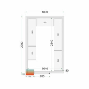 Kit Rayonnage voor Koelkamer 1800x2700 - TEFCOLD: Professionele opslagoplossing