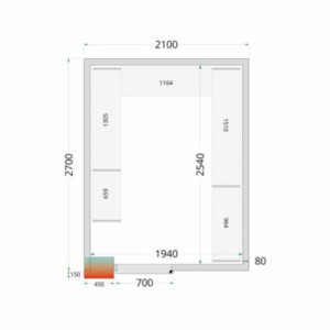 Kit Rayonnage Chambre Froide 2100x2700 TEFCOLD: Performant et Pratique