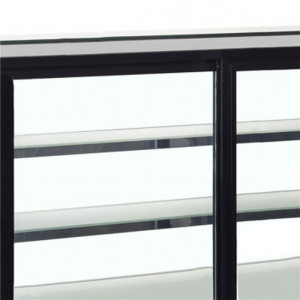 Refrigerated Display Counter 2 Glass Doors Black - 60L TEFCOLD: High quality for kitchen professionals