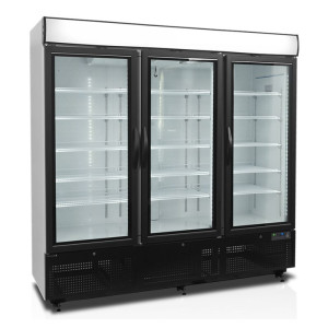 Vitrine Vriezer 1657 L TEFCOLD - 3 Glazen Deuren - Wit