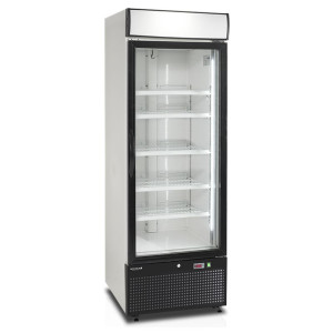 Vitrine congélateur verticaux blanc - 1 porte vitrée - 412L - TEFCOLD