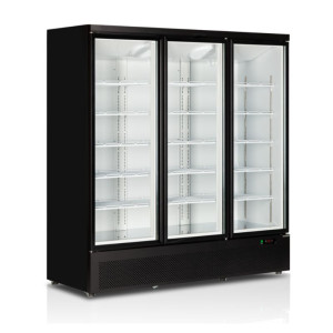 Vitrine Congélateur Noir - 3 Portes Vitrées - 1090 L | TEFCOLD Atom Maxi