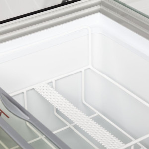 Vrieskist met gebogen glas - 430 L TEFCOLD: Optimale opslag voor ijsjes