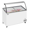 Chest Freezer with Curved Glass - 325L TEFCOLD | High performance, modern design and sufficient storage space