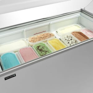 Vrieskist | Gebogen Glas - 350 L | Merk TEFCOLD