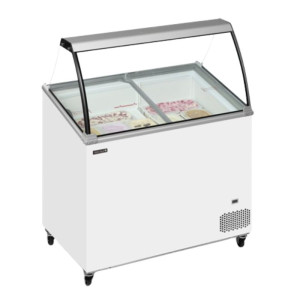 Gefriertruhe mit gebogenem Glas - 230 L, TEFCOLD | Professionelle Funktionen und ansprechendes Design