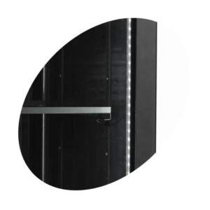 Armoire Réfrigérée Noire - Porte Vitrée - 347 L TEFCOLD SCU1425H