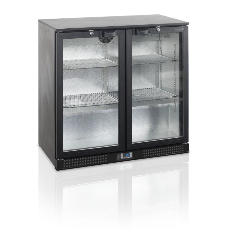 Arrière-Bar Réfrigéré 2 Portes Vitrées Battantes - 188 L TEFCOLD | Stockage professionnel réfrigéré de qualité