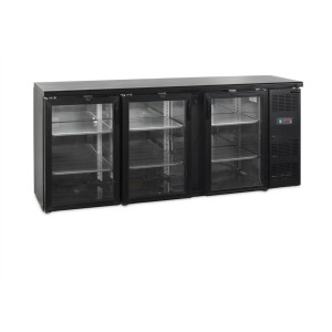 Rückkühlschrank mit 3 Glastüren - 442 L | TEFCOLD CBC310G