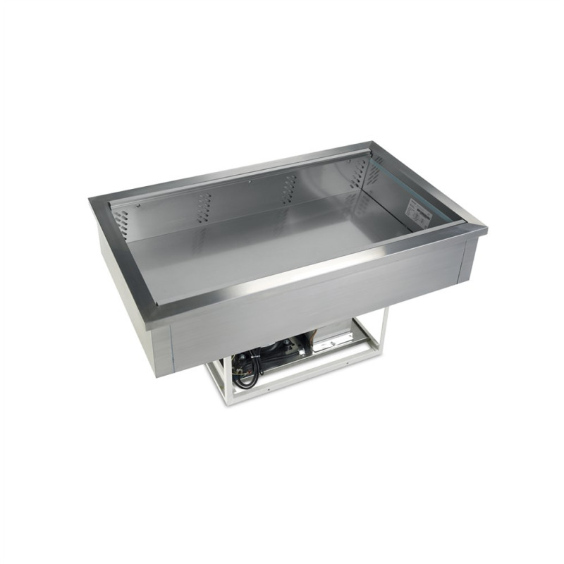 Geventileerde gekoelde tank Inox 3 GN 1/1 - TEFCOLD 96 L optimaliseert bewaring en presentatie.