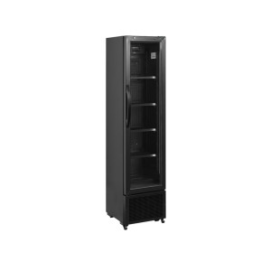 Black Glass Door Beverage Refrigerated Cabinet TEFCOLD 114 L - Performance and Elegance