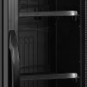 Black Glass Door Beverage Refrigerated Cabinet TEFCOLD 114 L - Performance and Elegance