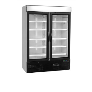 Koelkastkast 2 Glazen Deuren Wit - 1079 L TEFCOLD NC5000G