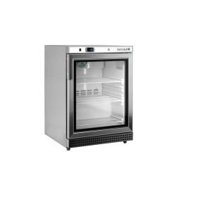 Armoire Réfrigérée Négative Vitrée Inox TEFCOLD 120 L