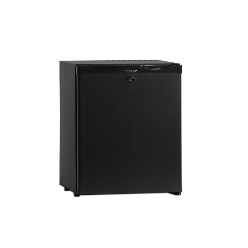 Mini Black Bar Fridge TEFCOLD - 27 L with Solid Door