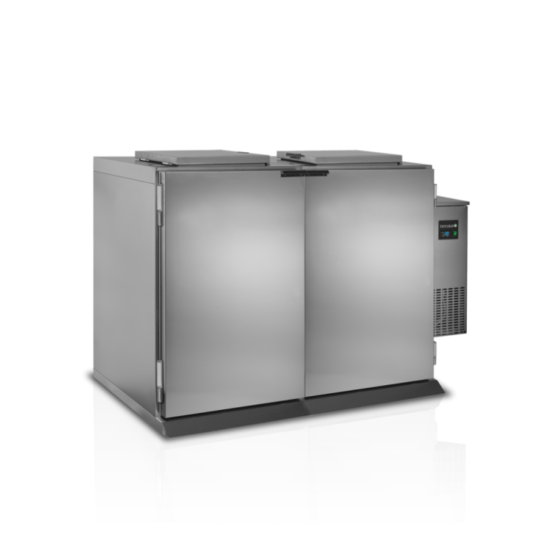 Stainless Steel Refrigerated Bin - 2 Doors TEFCOLD 120 L