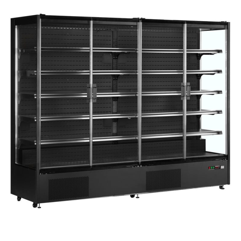 Koelvitrine Supermarkt TEFCOLD Zwart - 1529L