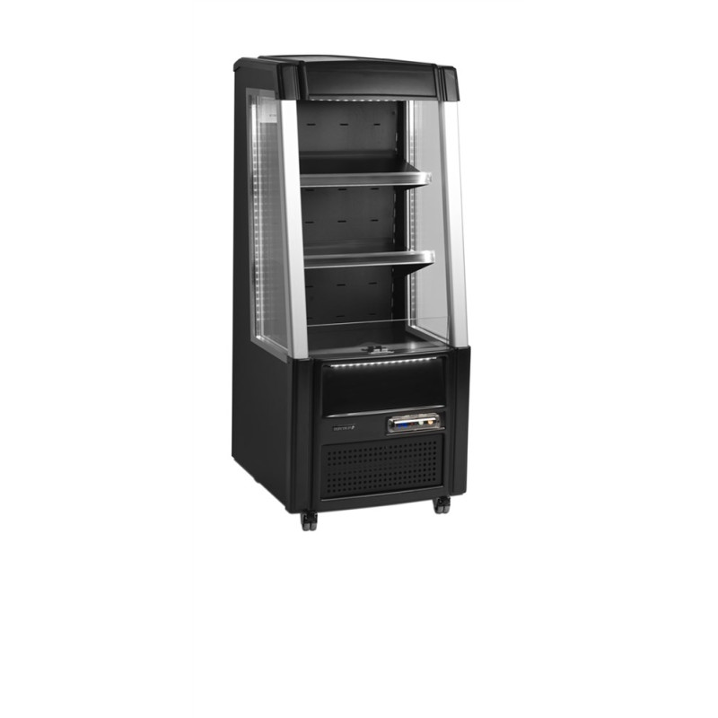 TEFCOLD Black Open Refrigerated Display 161 L - Optimized Performance