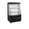 Zwarte Open Koelvitrine Laag 242 L TEFCOLD - Elegantie en functionaliteit