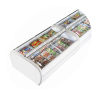 Freezer 2 Curved Glass Lids 1255L TEFCOLD - Optimized space, ideal preservation