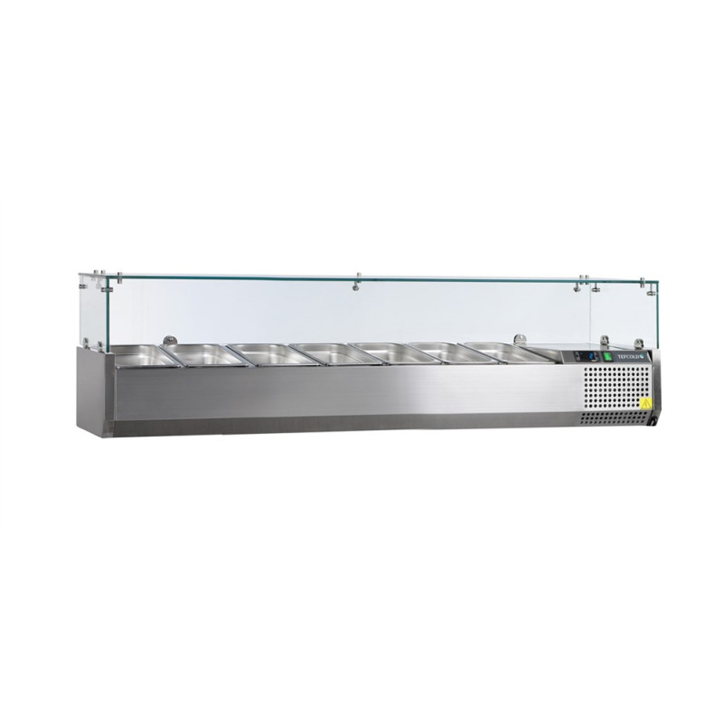 Saladette om neer te zetten - Statisch - 7 GN 1/4 - 36,4 L - TEFCOLD