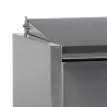 Saladette zur Aufstellung Edelstahl-Deckel Statisch 8 GN 1/4 - 41,6 L - TEFCOLD