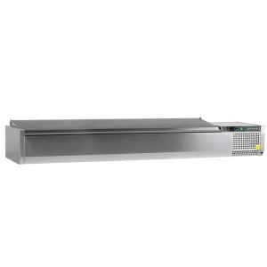 Saladette om neer te zetten TEFCOLD Inox - 10 GN 1/4 - Statisch