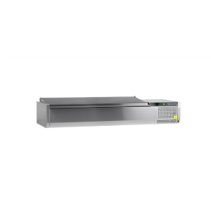 Saladette om te plaatsen Deksel Inox - Statisch - 6 GN 1/3 - TEFCOLD