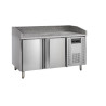 Tisch für Pizza Inox TEFCOLD - 400x600mm - 2 Türen - Hohe Qualität