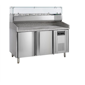 Meuble à Pizza GN 1/3 et GN 1/6 - 2 Portes | TEFCOLD PT1200