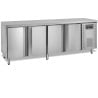 Negative Stainless Steel Refrigerated Table - 4 Doors - 460L TEFCOLD: Performance and Durability