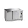 Positive Refrigerated Table 2 Doors with Backsplash - 272 L | TEFCOLD, professional in catering