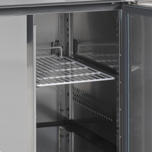 Positieve Koelwerkbank 2 Deuren met Opstand - 272 L | TEFCOLD, professional in de horeca