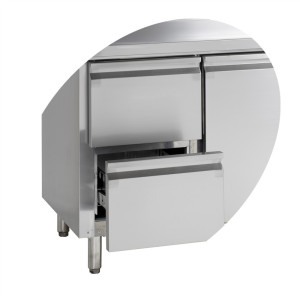 Snack Counter Koeler - 4 deuren - 460 L | TEFCOLD SK6410