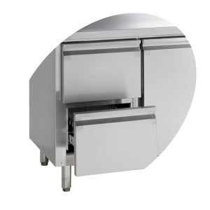 Snack-Thekenkühler - 4 Türen - 460 L | TEFCOLD SK6410